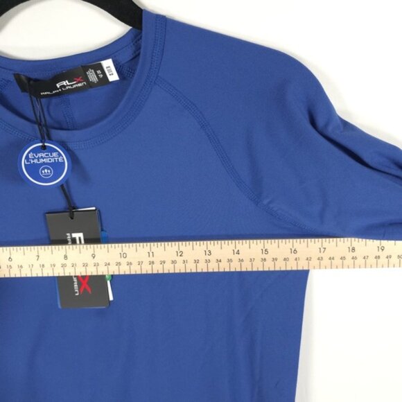 NWT RLX RALPH LAUREN Women’s Golf 1/15 Blue Long Sleeve PERFORMANCE Top XS - Picture 5 of 12